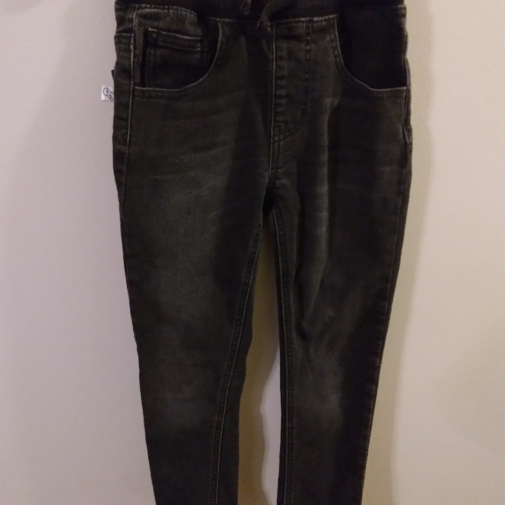 🔴3/$10🔴Flapdoodles girls sz 7 black jeans👖
